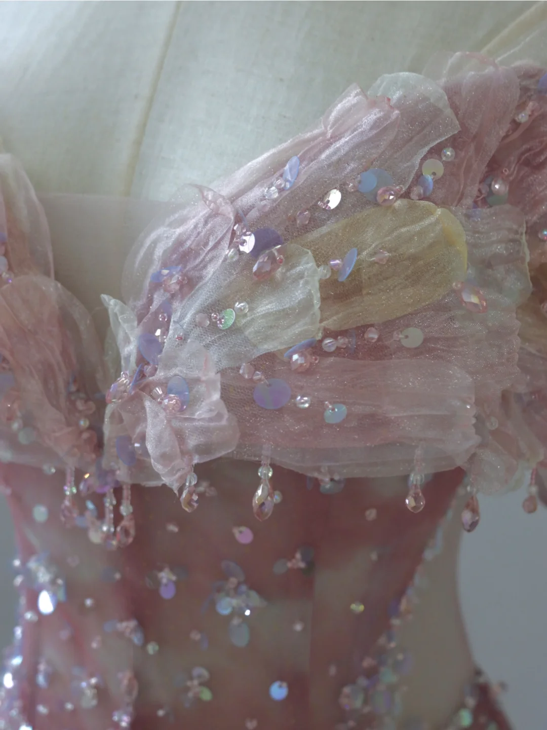 Fairy-tale A Line Off The Shoulder Pink Tulle Long Prom Dresses Evening Dresses DP501