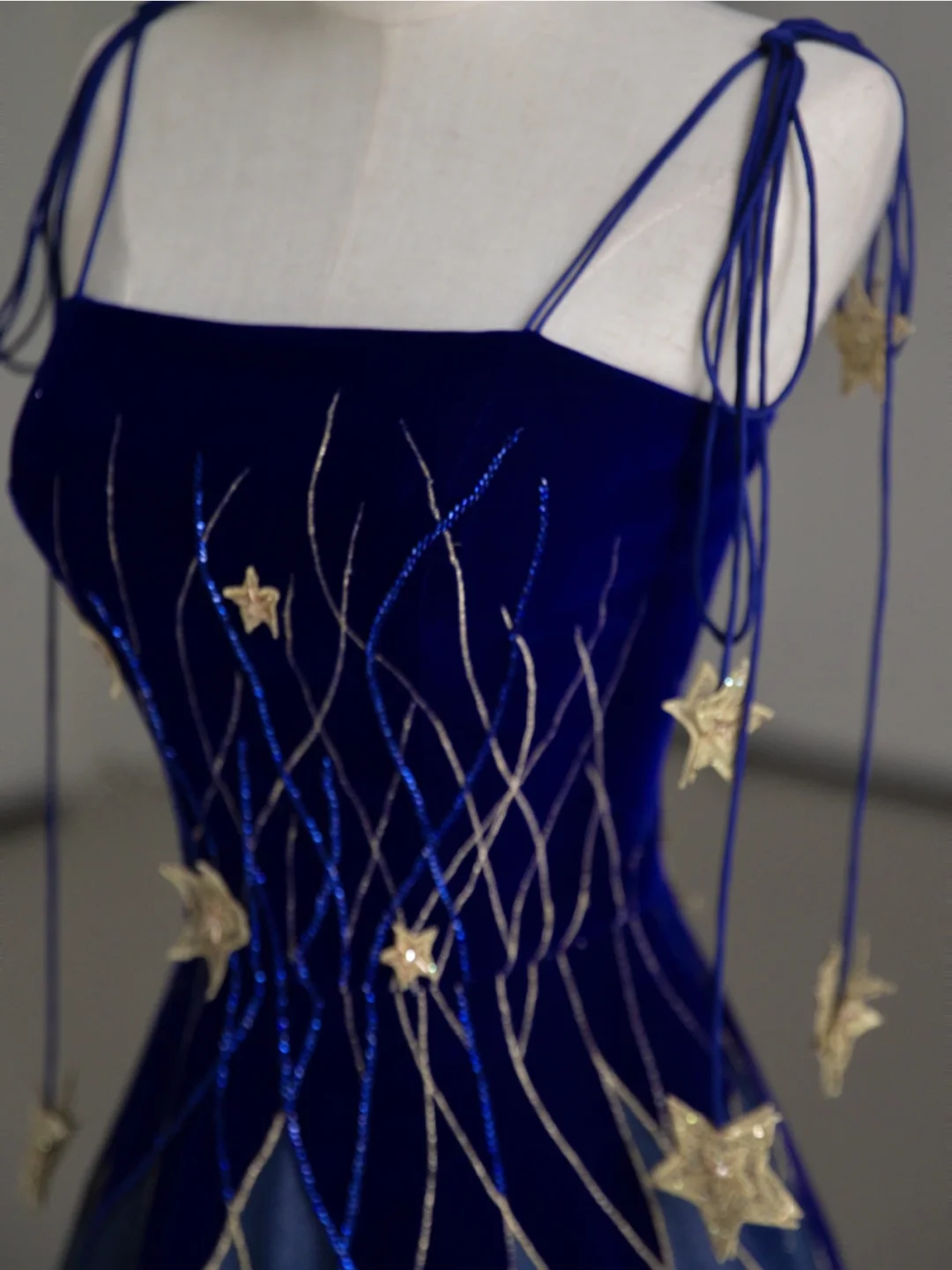 Classy Ball Gown Straps Blue Tulle Prom Dresses Birthday Dresses Dance Party Dress Graduation Prom Dresses DP506