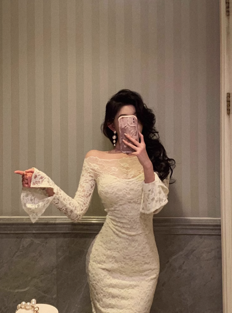 Classy Sheath White Lace Off The Shoulder 18th Birthday Dress Party Gown 18th Birthday Outfits Birthday Dress Ideas For Women DP572