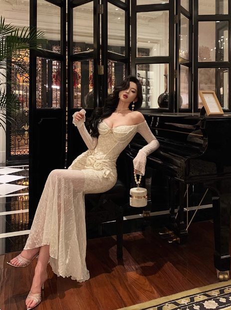 Classy Mermaid White Lace Off The Shoulder 18th Birthday Dress Party Gown 18th Birthday Outfits Birthday Dress Ideas For Women DP573