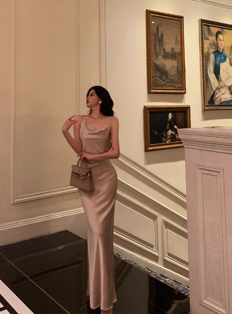 Classy Mermaid Spaghetti Straps Champagne 18th Birthday Dress Party Gown 18th Birthday Outfits Birthday Dress Ideas For Women DP580