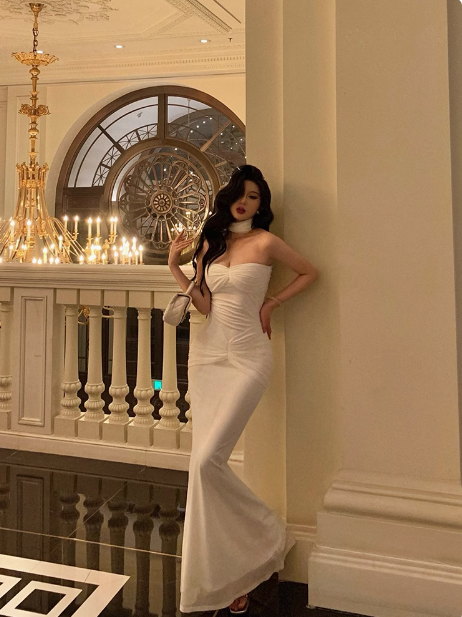 Cute Mermaid Sweetheart White Sleeveless 18th Birthday Dress Party Gown Birthday Outfits For Women DP581