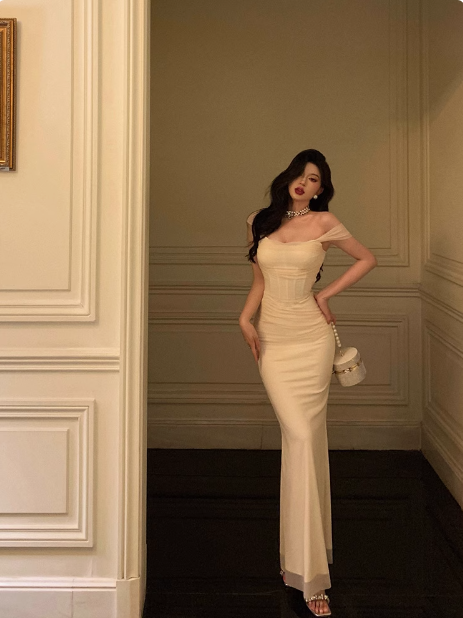 Classy Sheath Straps Ivory 18th Birthday Dress Party Gown 21st Birthday Outfits Birthday Dress Ideas For Women DP591