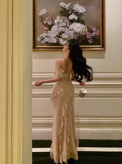 Elegant Mermaid Spaghetti Straps 18th Birthday Dress Party Gown Birthday Outfits Birthday Dress Ideas For Women DP597