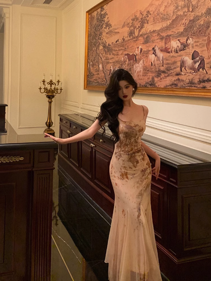 Classy Mermaid Spaghetti Straps Long 18th Birthday Dress Party Gown 21st Birthday Outfits Birthday Dress Ideas For Women DP599