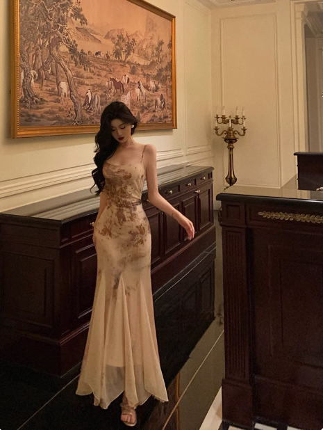 Classy Mermaid Spaghetti Straps Long 18th Birthday Dress Party Gown 21st Birthday Outfits Birthday Dress Ideas For Women DP599