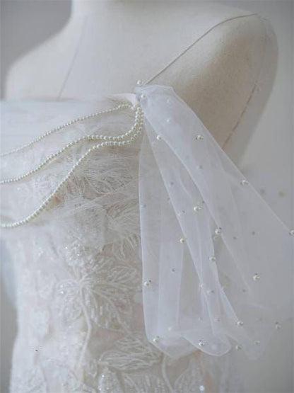 Dreamy Off the shoulder Mermaid wedding dress Custom Wedding Gown Stunning Modern Bridal Dress DP603