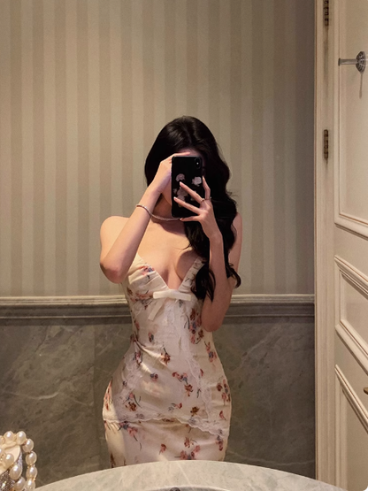 Classy Mermaid Spaghetti Straps Floral 18th Birthday Dress Party Gown 21st Birthday Outfits Birthday Dress Ideas For Women DP612