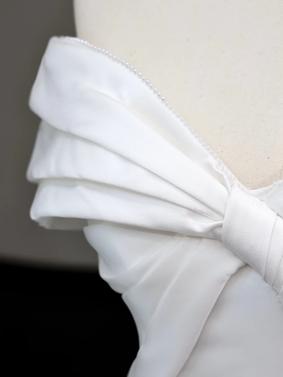 Classy Elegant A Line Off The Shoulder White Satin Long Wedding Dress Brides Dress DP653