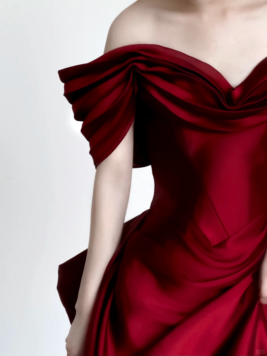 Gorgeous Mermaid Off The Shoulder Burgundy Satin Long Prom Dresses Graduation Dresses DP665