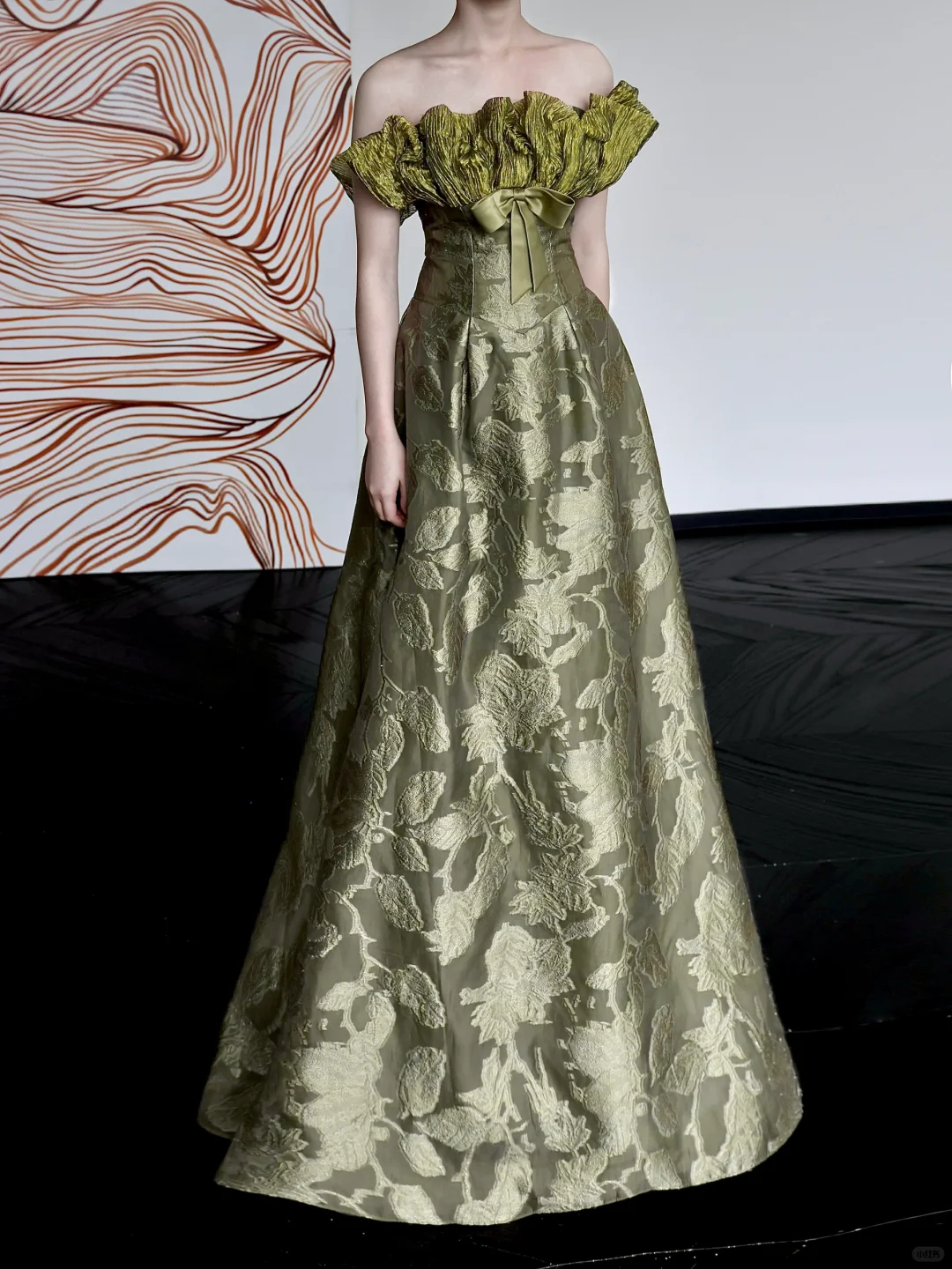 Gorgeous A line Strapless Green Satin Long Prom Dresses Graduation Dresses DP668