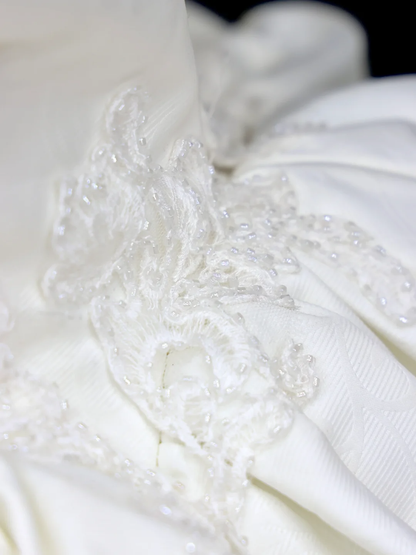 Timeless Bridal Gown Ball Gown Sweetheart White Satin Wedding Dresses Bridal Gowns DP846