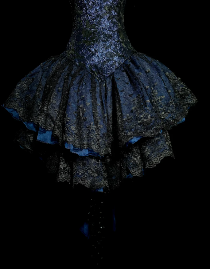 Classy Ball Gown Spaghetti Straps Navy Blue Lace Short Homecoming Dress Summer Hoco Dresses Cocktail Dress DP907