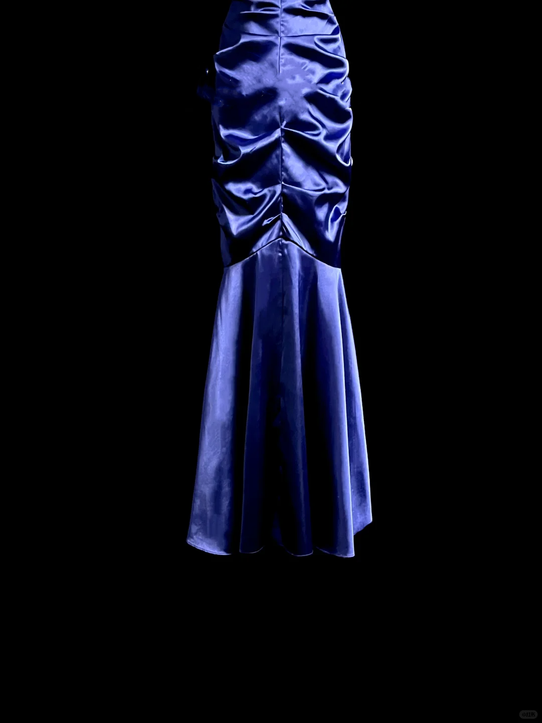 Elegant Glamour Mermaid Halter Royal Blue Satin Long Prom Dresses Party Dress Evening Dress DP911