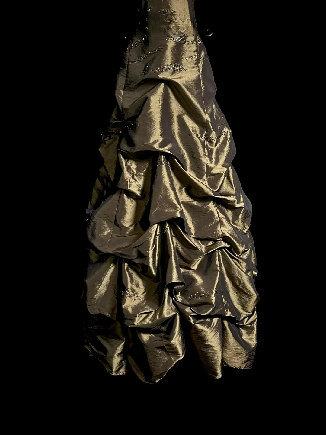 Retro Ball Gown Sweetheart Green With Silver Beads Long Prom Dresses Evening Gowns Evening Dress DP934