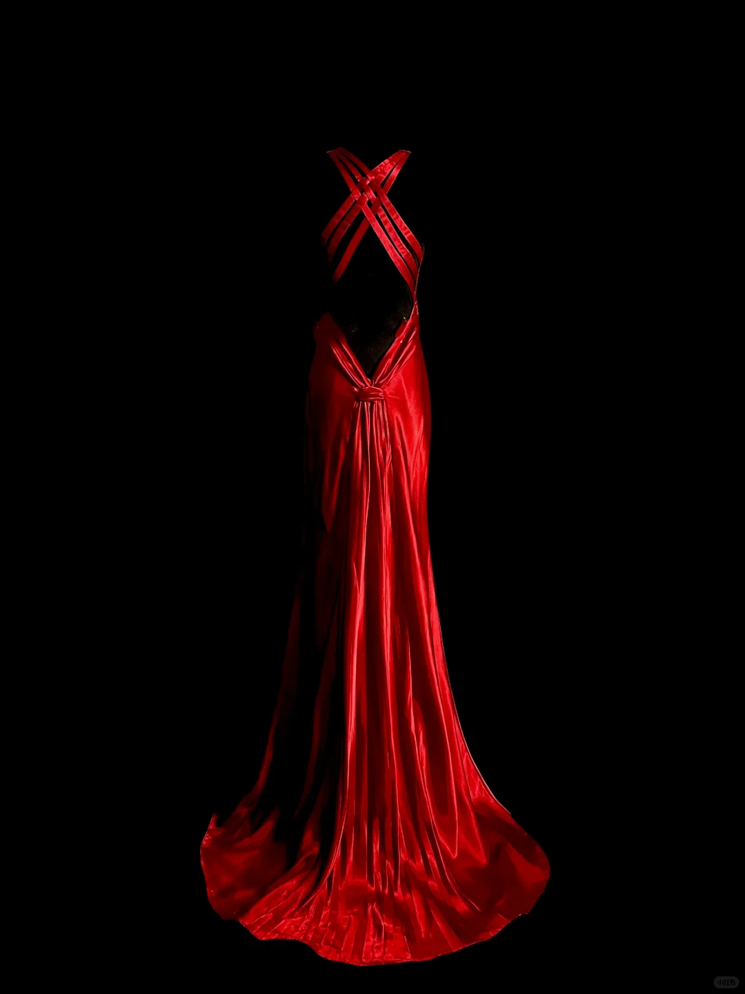 Vintage Mermaid V Neck Sleeveless Satin Long Prom Dresses Ruffles Evening Gowns Evening Dress DP939