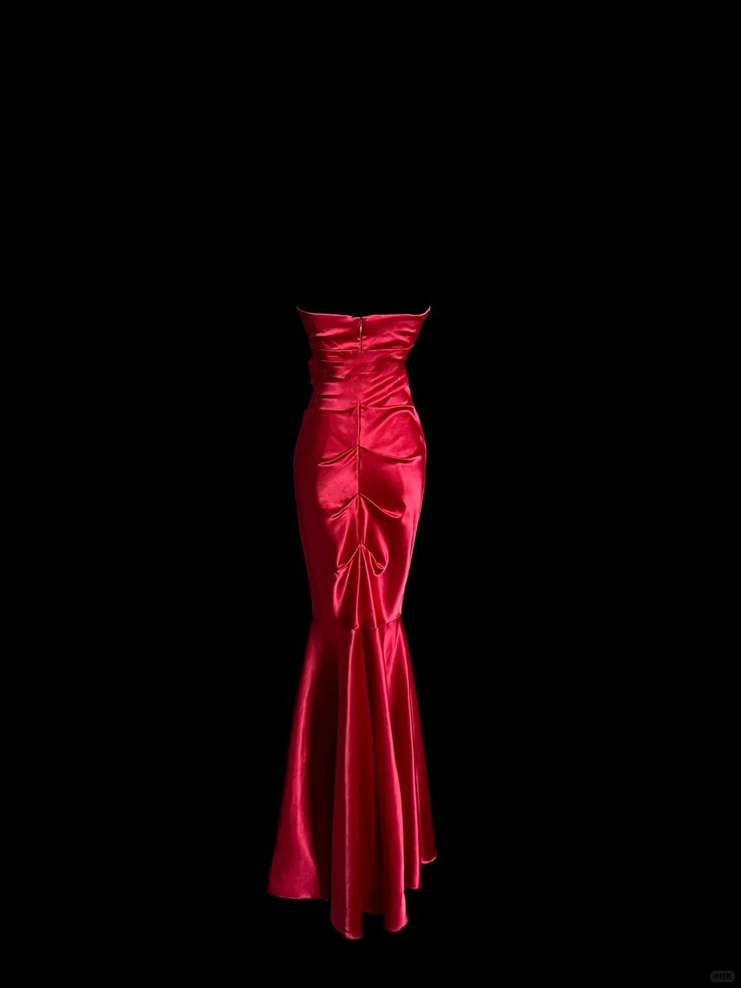 Vintage Mermaid Sweetheart Red Satin Long Prom Dresses Evening Gowns Evening Dress DP943