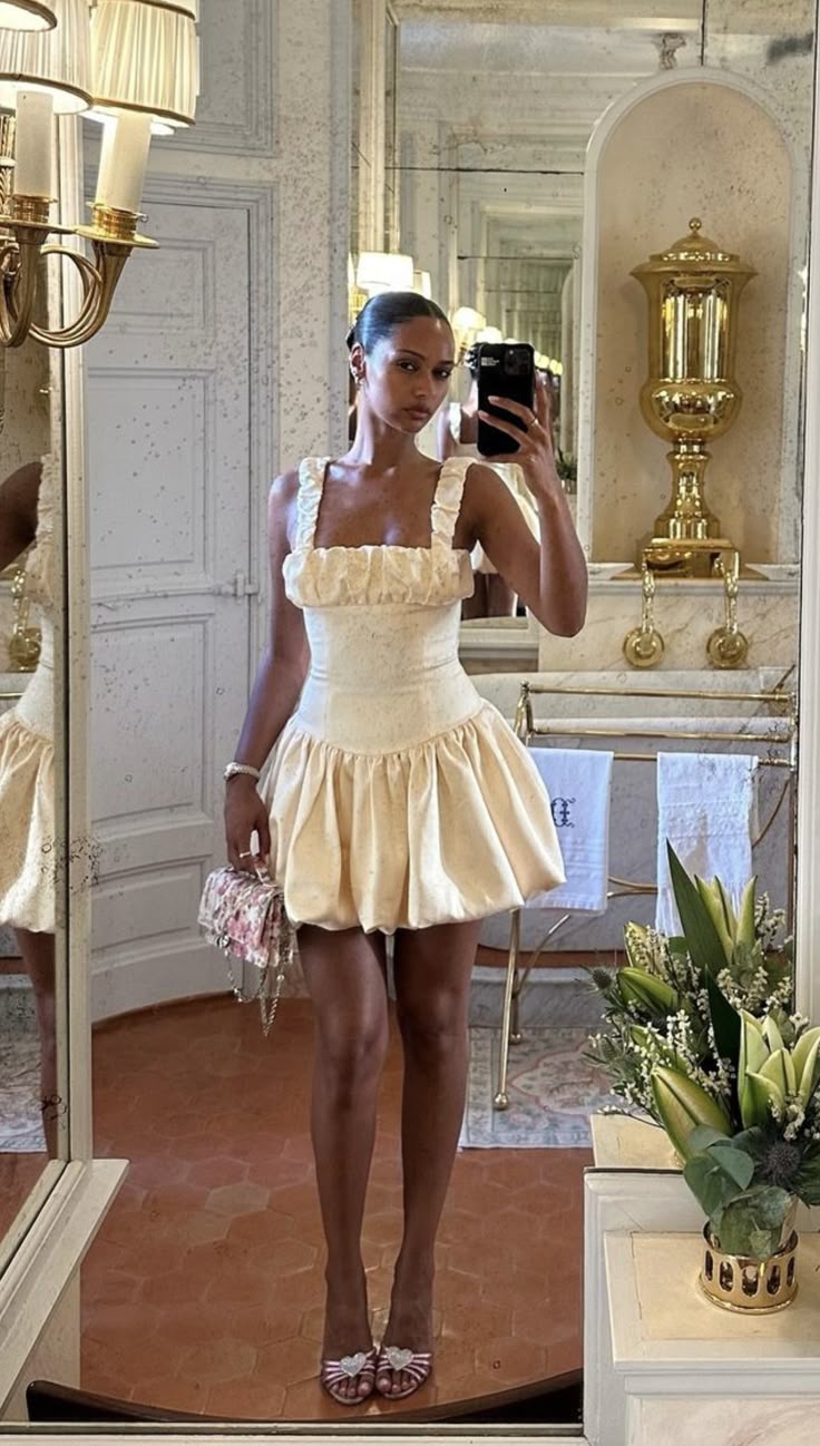 Cute A line Spaghetti Straps Short Summer Birthday Dress Hoco Dress Birthday Outfit 18th Birthday Mini Party Dresses DP984