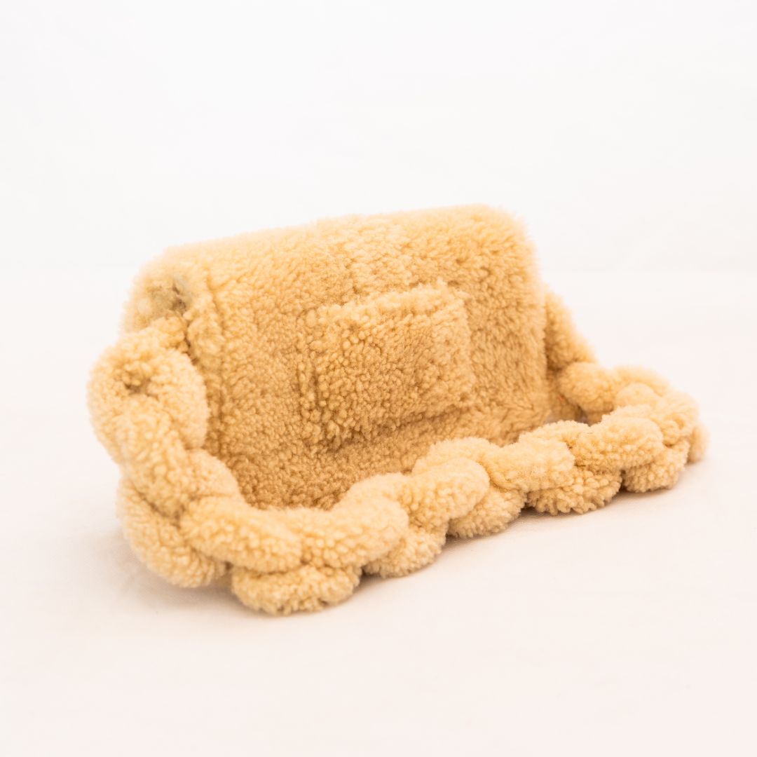 Jacquemus Le Bambidou shearling shoulder bag