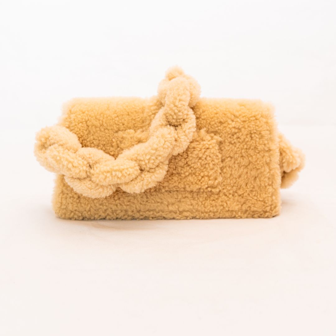 Jacquemus Le Bambidou shearling shoulder bag