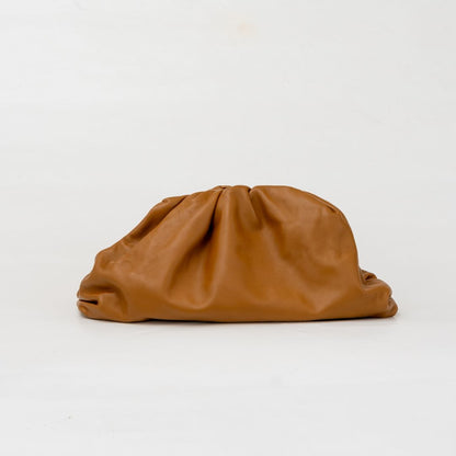 Bottega Veneta Tan Leather The Pouch Clutch