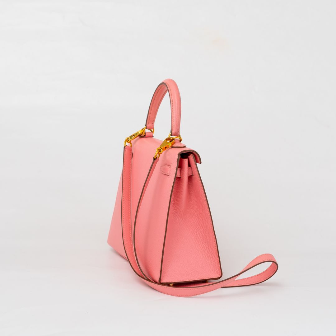 Hermès Kelly Epsom 25 Bag with gold-tone hardware