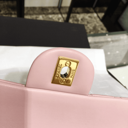 CHANEL Classic Double Flap Small Pink Lambskin