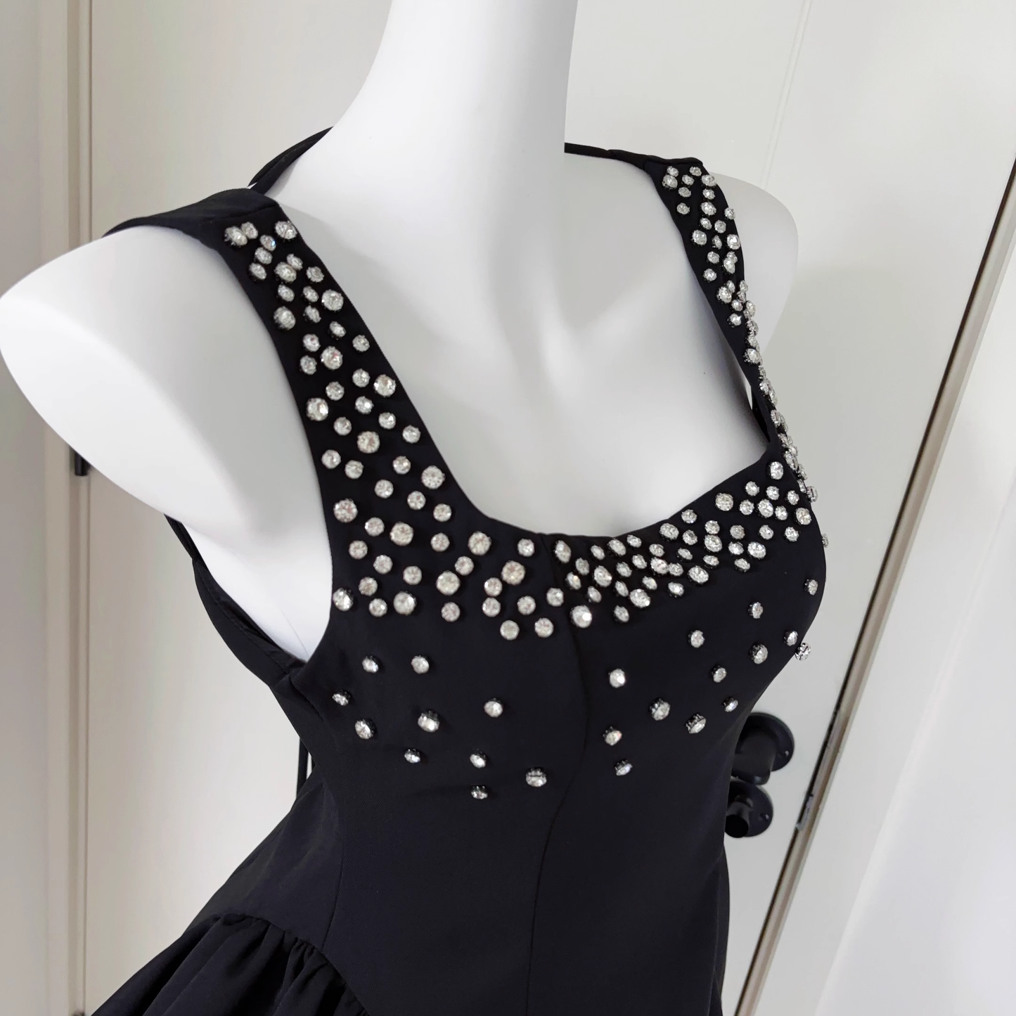 Black A Line Sleeveless Short Birthday Dress Cocktail Dress S220