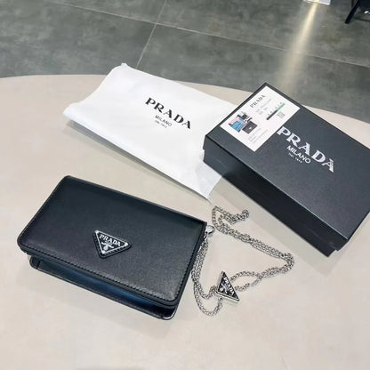 pra retro shiny small square bag