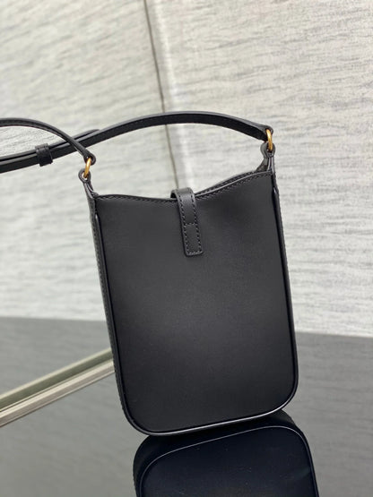 YSL Le 5 A 7 Mini Black Bag - 13x20x4cm