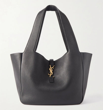 SAINT LAURENT Le 5 à 7 textured-leather tote