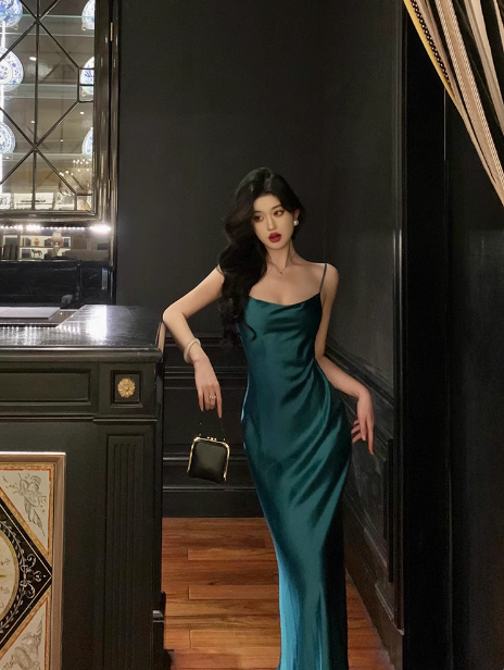 Sexy Mermaid Spaghetti Straps 21st Birthday Dress Holiday Party Birthday Outfits For Women DP0175