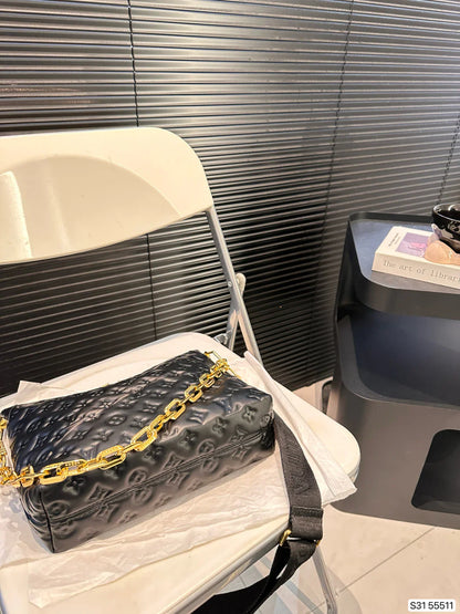 Louis Vuitton LV Shoulder Bag Chunky Chain Shoulder Strap Detachable Tote Bag