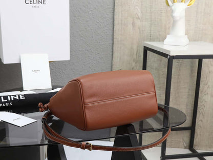 Celine cabas rawstring cuir triomphe in grained calfskin handbag