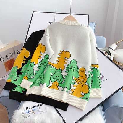 Cute Dinosaur Long Sleeve Sweater ED0085