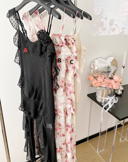 Off-white suspender dress  ED01016