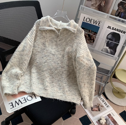 Half-zip turtleneck sweater ED01021