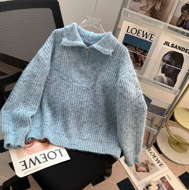 Half-zip turtleneck sweater ED01021