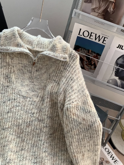 Half-zip turtleneck sweater ED01021