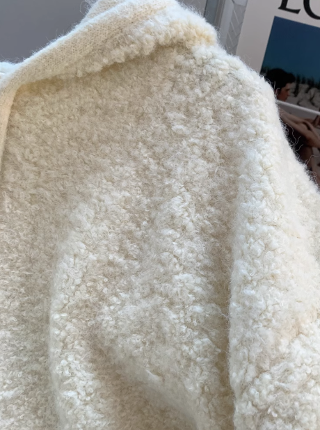 Hooded zip-up knitted cardigan ED01022