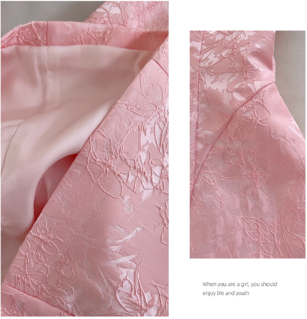 Pink Sweet Spaghetti Strap A-Line Short Prom Dress  ED01042