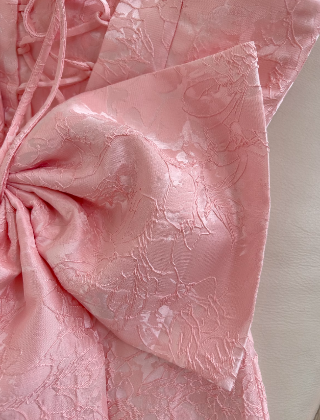 Pink Sweet Spaghetti Strap A-Line Short Prom Dress  ED01042