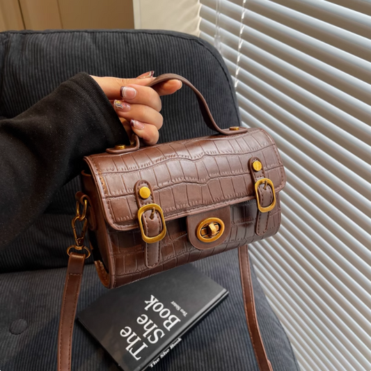 Retro fashion handbag square bag shoulder messenger bag ED01088