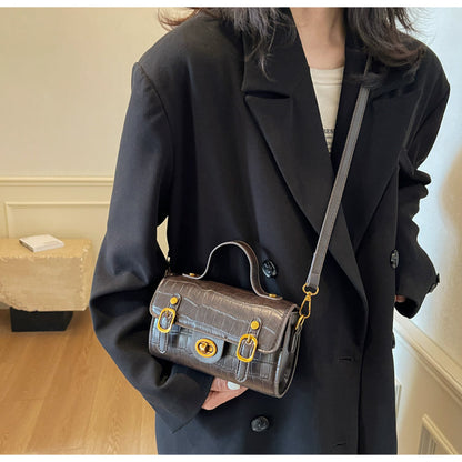 Retro fashion handbag square bag shoulder messenger bag ED01088