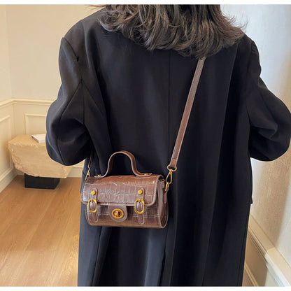 Retro fashion handbag square bag shoulder messenger bag ED01088