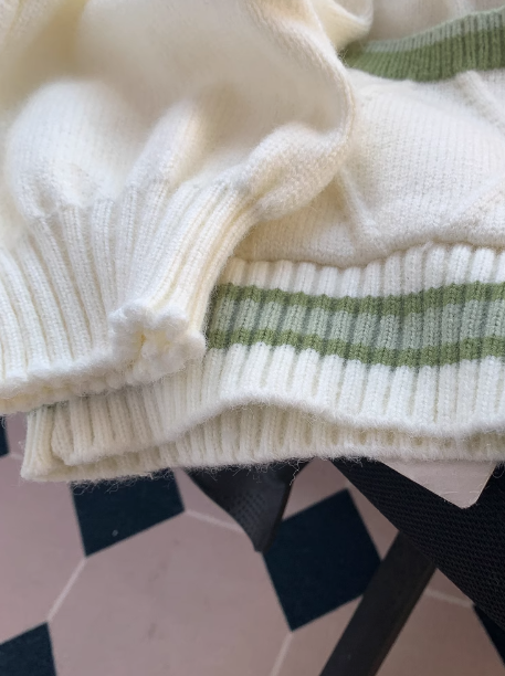 Forest style V-neck sweater autumn and winter new loose lazy college style age-reducing cardigan jacket for women ED0110