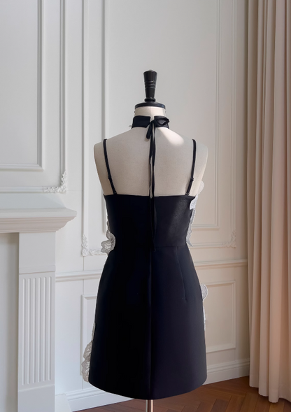 Strapless Black A-Line Short Prom Dress Homecoming Dress ED01117