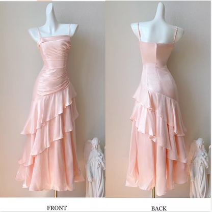 Vintage-Inspired Birthday Party Dresses Under $160🤍White Ruffled Layered Fairytale Graduation Prom Dresses ED01131