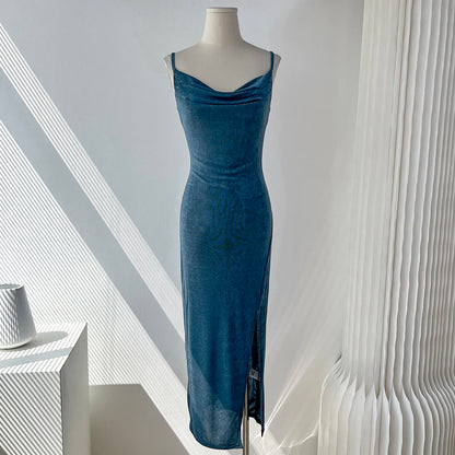 Elegant Swing Neck Suspender Dress Party Dress ED01163