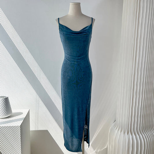 Elegant Swing Neck Suspender Dress Party Dress ED01163